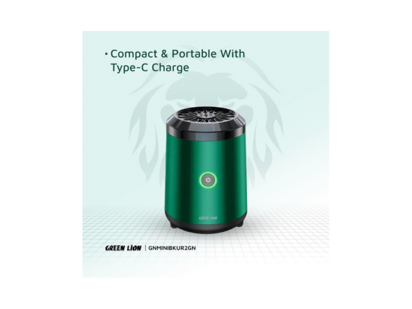 Green Lion Mini Bakhour 2 Incense Burner 2000mAh - Green | Qatar Green Lion Mini Bakhour 2 Incense Burner 2000mAh - Green | Qatar